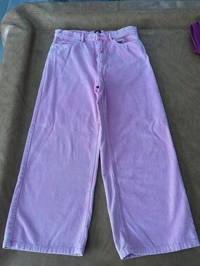 BDG Pink Wide Leg Corduroy Jeans